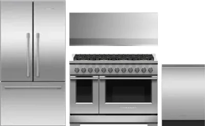 4 Piece Package Includes Refrigerator, Range, Hood And Dishwasher